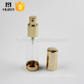 luxury aluminium cap 30ml glass tube perfume bottle